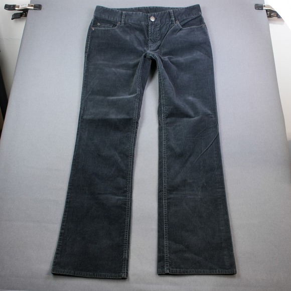 J Crew Corduroy Bootcut Western Pants Black Gray Mens 10R Vintage Stretch 33X32 - Picture 3 of 10